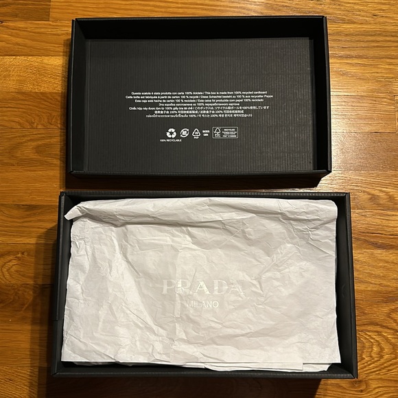 Prada - Downtown Patent Leather Sneakers - Chalk / White - Size 7 (8 US) - NEW - Picture 12 of 16